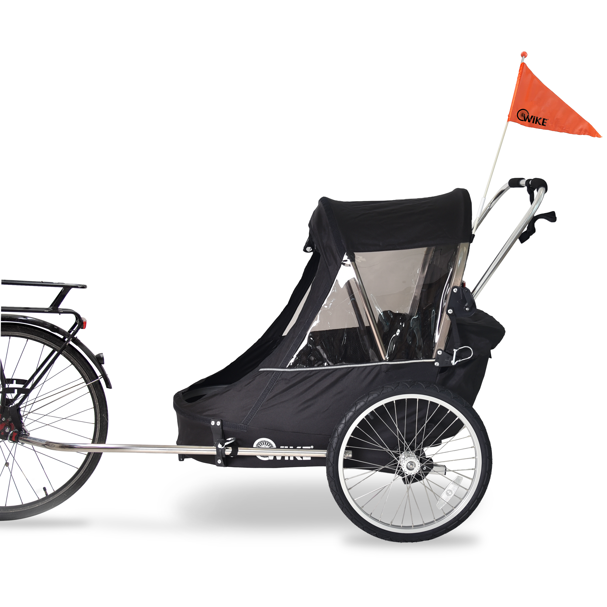 Wike Premium Suspension Children's Bike Trailer with Stroller