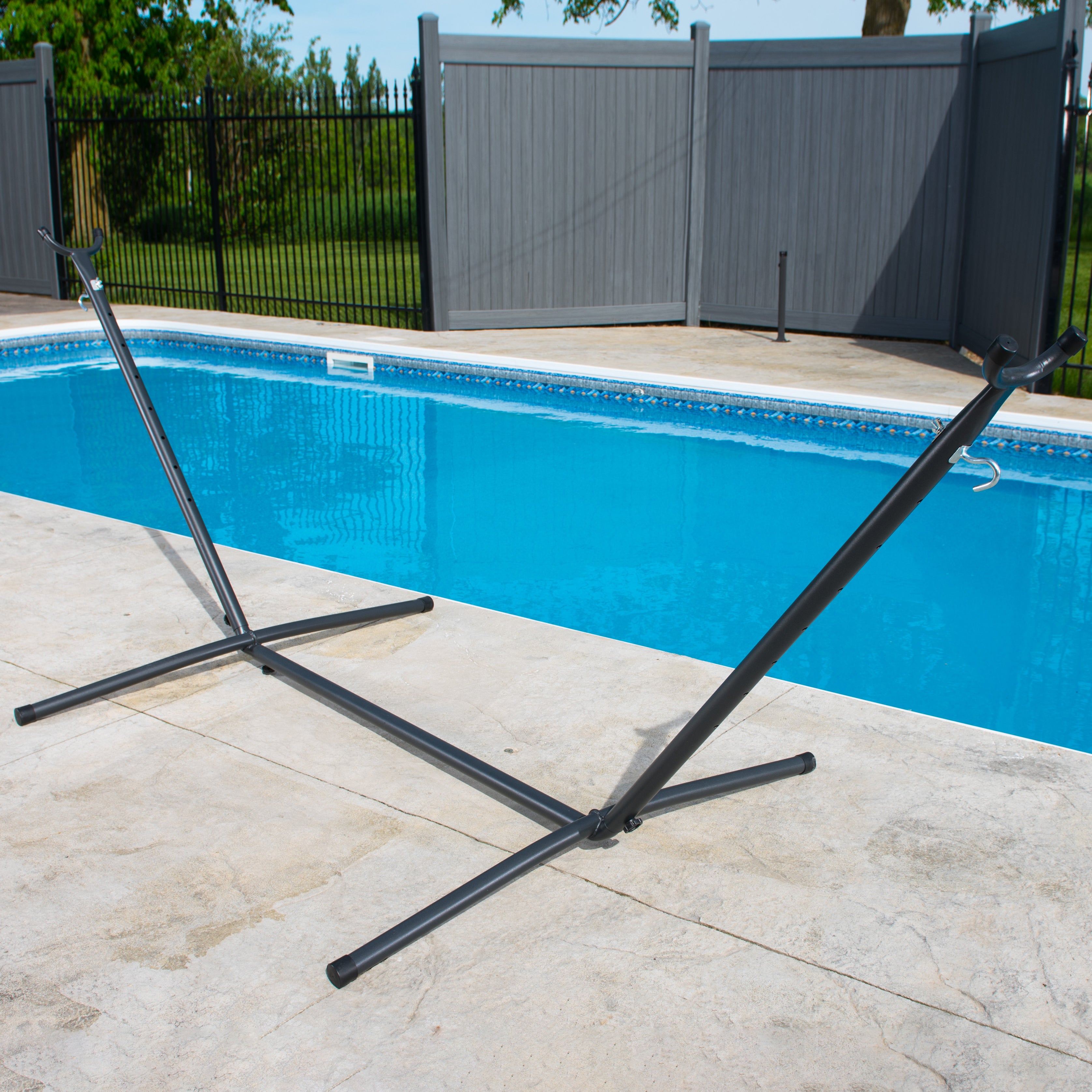 Universal Hammock Steel Stand (9ft/280 cm) Charcoal